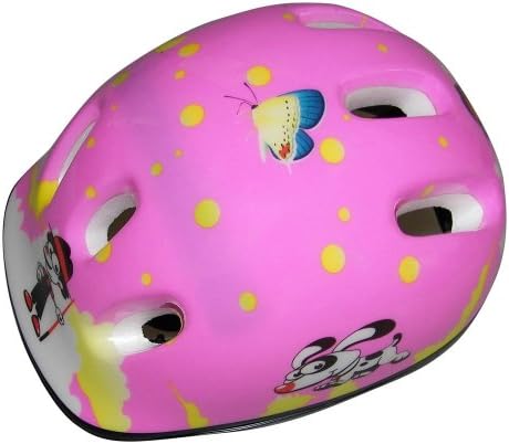 Annong KY-016 Cute Butterfly Strong Children Kid Cycling Bike Bicycle Skate Safe Sport Protection Helmet Unisex Pink