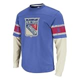 New York Rangers Retro Thermal Applique Long Sleeve T-Shirt