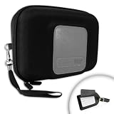 Premium Quality Hard Shell Carrying Case for Garmin GMI 10, Fishfinder 400C / 300C / 160C / 140 / 90 ***Includes Set of Two Leather Luggage Tags