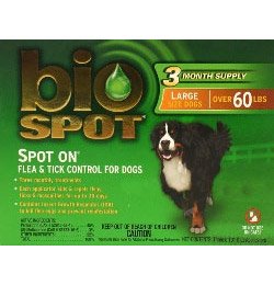 Bio Spot for Dogs 3 dose (3-3 cc) pkg. (For dogs over 66 lbs.) 3 months supply