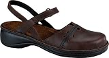 Naot Women's Gardenia Sandals,Black Matte Leather/Black Suede,41 M EU
