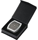 Danielle - 390 - Miroir de Poche Rectangulaire - Swarovski/Perles Noires/Chrome (Import Grande Bretagne)