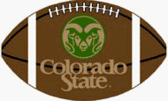 Buy Colorado State Rams 24 x 15 Football-Shaped Rug by Logo Rugs