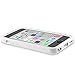iSee Case White Gel Slim TPU Protective Cover Case Built in Screen Protector for Apple iPhone 5C
