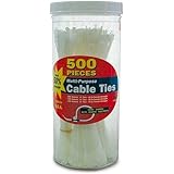 GB 50098 Electrical Assorted Cable Ties, 500-Pack