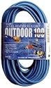 Coleman Cable 02469 14/3 SJTW Low-Temp Outdoor Extension Cord with Lighted End, 100-Foot