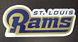 St. Louis Rams Team Name NFL Car Magnet