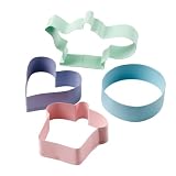 Review Ciroa  / Ciroa Miniamo Cupcakes / Pastels 4 Piece Coloured Metal Cookie Cutter Set