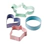 Ciroa Miniamo Cupcakes / Pastels 4 Piece Coloured Metal Cookie Cutter Set