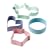 Ciroa Miniamo Cupcakes / Pastels 4 Piece Coloured Metal Cookie Cutter Set