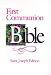 Book First Communion Bible: St Joseph Edition White Flexible