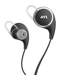 Bluetooth Headphones QY8 [Update QY7] AYL V4.1 Wireless Sport Headphones Stereo In-Ear Noise Cancelling Sweatproof Headset with APT-X/Mic for iPhone 6 6 plus 5S 4S Galaxy S6 S5 and Android Phones