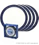 Dipping Desire Fondue Plates - Blueberry - Set of 4 by MSC