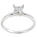 1/3ct Princess-cut Diamond Solitaire Ring�in 14k White Gold (H-I/SI2-I1)