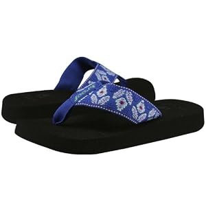 Buy Reef Lily Black-Blue Juniors Sandals by Reef