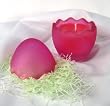 Easter Egg Container Candle- Ha ChaCha Cheesecake- Pink