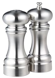 William Bounds Bishop Mill Shaker Set, Brushed Stainless Steel