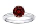 Jewelry : 1.35 cts Genuine Garnet Solitaire Engagement Ring - 14kt White or Yellow Gold