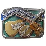 Buy Country Western Music Belt Buckle by Bergamot by Bergamot