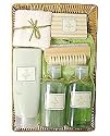 White tea and ginger wicker basket gift set