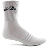 Socks With Attitude Suck My Dick Sox One Size, 15" X 3 1/2" X 1"