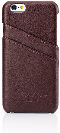 Hwisdom Iphone 6plus Case 5.5 Inch Case with Credit Card Id Holders for Iphone 6 Plus (iphone6plus 5.5-Brown)
