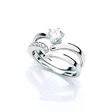 Buckley White Cubic Zirconia Duo Ring Setby Buckley
