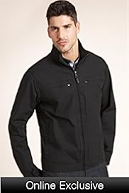 Big Tall Pure Cotton Funnel Neck Bomber Jacket