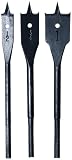 Vermont American 14481 Black Max 3 Piece 1/2-Inch, 3/4-Inch, and 1-Inch Spade Drill Bit Assortment