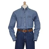 RIGGS WORKWEAR by Wrangler Mens Big and Tall Denim Work Shirt by Wrangler