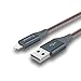 iPhone Cable , IMKEY Apple MFi Certified 6.5 Feet Braided Lightning to USB Cable for iPhone 6S / 6 Plus, iPhone SE, iPhone 5S 5C 5, iPad, iPod - (Red)