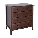 Da Vinci Roxanne 4-Drawer Dresser - Espresso