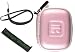 Courage*Wisdom Neckstrap + Ultra Slim Hard Shell Bluetooth Carrying Case for Aliph Jawbone and Aliph Jawbone II (Eva Pink)