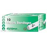 Dynarex Elastic Bandage, 3 Inches, 10 Count (Pack of 5)