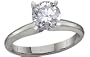 Platinum Round Brilliant Cut Classic Solitaire Ring (1 ct, I, I1)