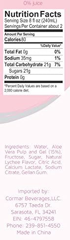 Tamesis Lychee Aloe Drink (12 Bottles Per Pack)