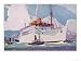 Passenger Liner of the Peninsular and Oriental Steam Navigation Company Art Giclee Poster Print by Howard Coble, 24x18