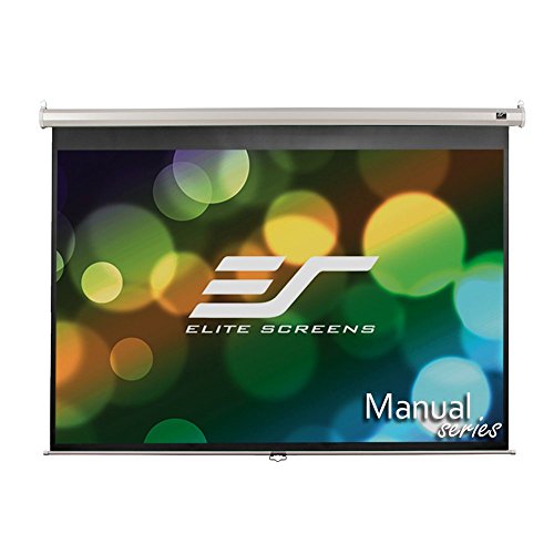Elite Screens Manual, 100-inch 4:3, Pull Down Projection Manual Projector Screen with Auto Lock, M100NWV1
