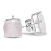 Sterling Silver 8mm Cushion Rose Quartz Solitaire Earrings