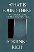 What Is Found There: Notebooks on Poetry and Politics