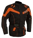 Zoom Produkt-Bild: Motorrad Jacke Motorradjacke Tourenjacke Orange Gr. L