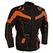Motorrad Jacke Motorradjacke Tourenjacke Orange Gr. L