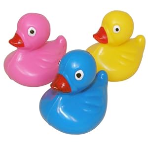 Plastic Floating Rubber Duckies (1 dz) by Fun Express