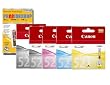 PGI-520 BK - CLI-521 BK CMY - 5 x Cartouches d'encre Originales - Noir grande et petite/ Cyan/ Magenta/ Jaune - � utiliser avec Pixma iP3600 iP4600 iP4700 MP540 MP550 MP560 MP620 MP630 MP640 MX860 MX870 + Premium Glossy Photo Papier - 4x6 - 20 feuilles