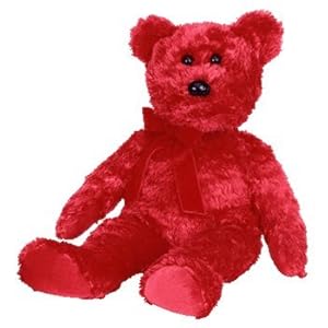 TY Sizzle the Red Bear Beanie Buddy 14": Amazon.co.uk