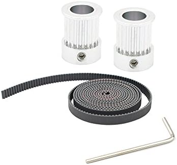 TriGorilla 2PCS GT2 20T Timly Pulley 8mm Bore + 2M GT2 Belt For 3D Printer
