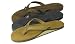 Womens Rainbow Sandals Premier Leather Single Layer Narrow Dark Brown Medium (6.5-7.5)