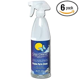 Seaside Naturals Glass Cleaner, Peppermint, 24.5-Ounces (Pack of 6)