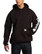 Carhartt Men's Midweight Hooded Logo-Sleeve Sweatshirt