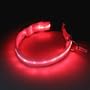 2-TECH LED Hundehalsband in Wei� mit roter LED 2. Generation 50 cm 2,5cm breit - Halsumfang von 34 bis 50 cm